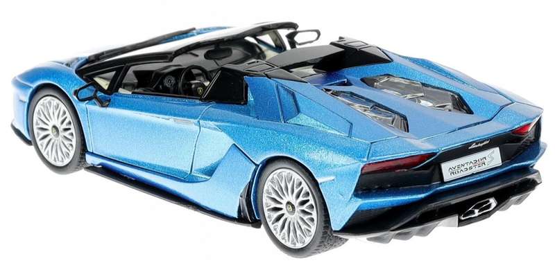 Lamborghini Aventador S Roadster 2017 bluemetallic 1/43 Altaya/IXO NEW+boxed #6218 instant wheels
