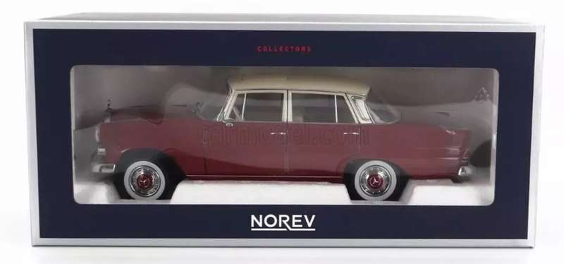 Mercedes-Benz 200 (W110) 1966 red+white 1/18 Norev NEW+boxed #8004 instant wheels