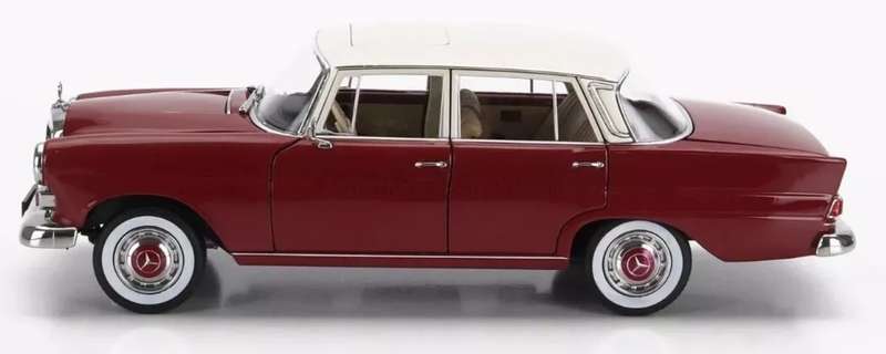 Mercedes-Benz 200 (W110) 1966 red+white 1/18 Norev NEW+boxed #8004 instant wheels