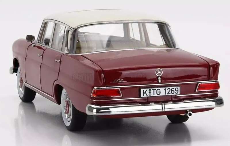 Mercedes-Benz 200 (W110) 1966 red+white 1/18 Norev NEW+boxed #8004 instant wheels