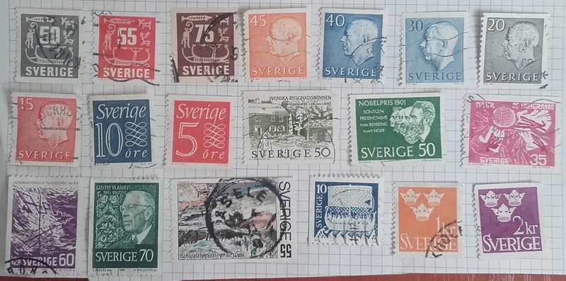 Stamps - Sweden - Mixed Lot - used