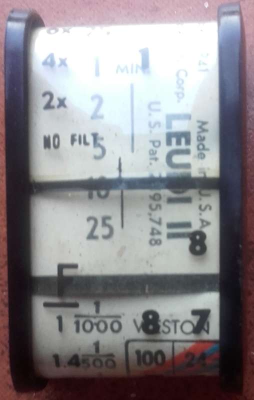Vintage Camera Light Meter -  Leudi 2 - 1941 USA rare