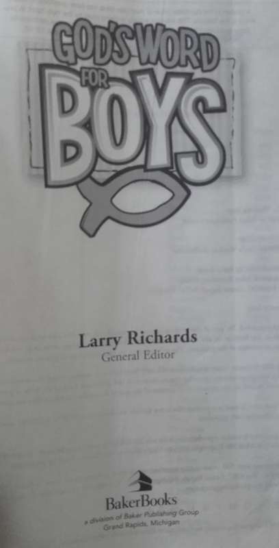 Bible/Book - God,s Word For Boys - 2008
