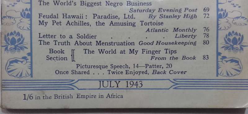 Readers Digest x 5 -  1943/1944 - Consecutives