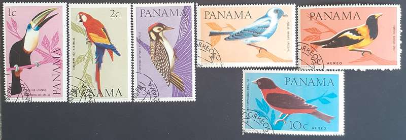 Stamp - Panama Bird Set - MNH - CTO