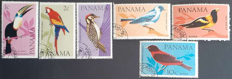 Stamp - Panama Bird Set - MNH - CTO