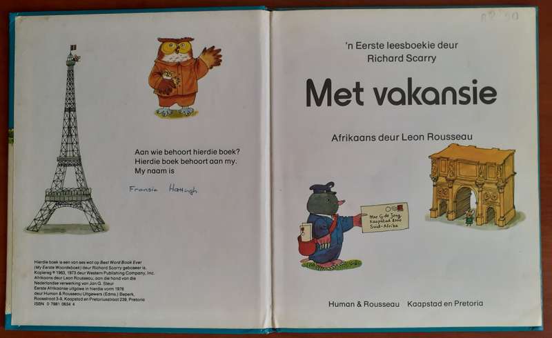 Book - Met Vakansie - Childrens - Leon Rousseau - 1976