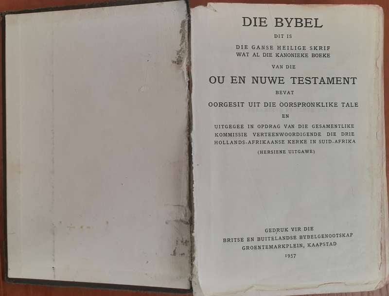 Bible - Die Bybel - 1957