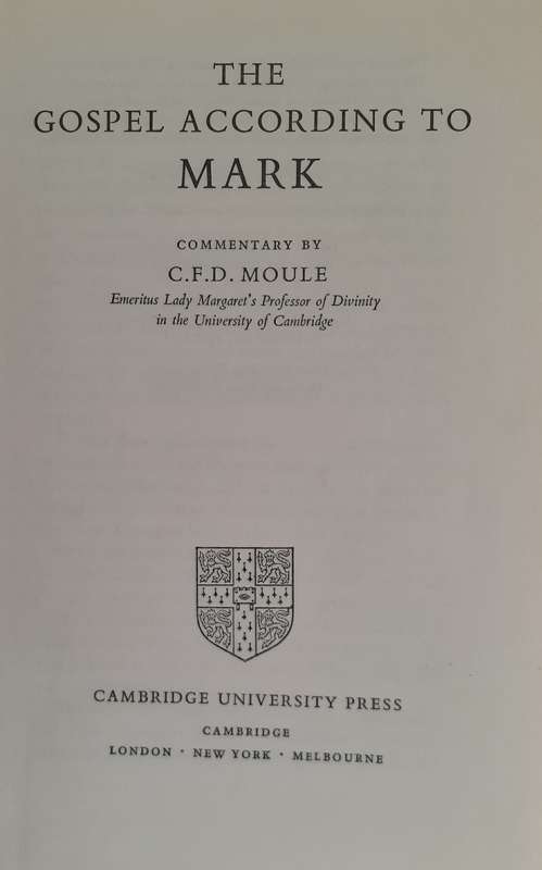 Bible/Book - The Cambridge Bible Commentary - 1978