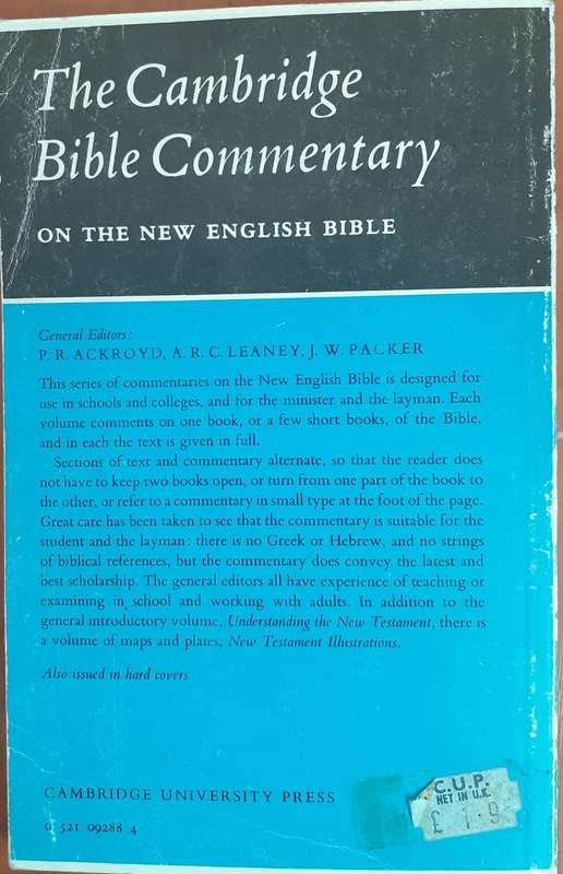 Bible/Book - The Cambridge Bible Commentary - 1978