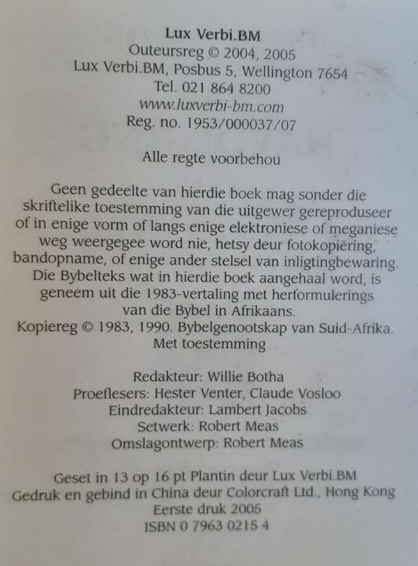 Bible/Book - Die Navolging Van Jesus - Thomas A Kempis - 2005 - Miniature