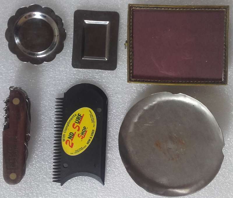 Mixed Lot - Old Mutual Pocket Knife, Surfboard Wax Comb, Etc
