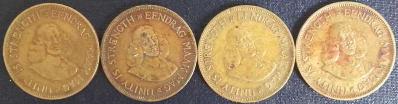 Coin - Rsa 1 Cent - 1961/2/3/4