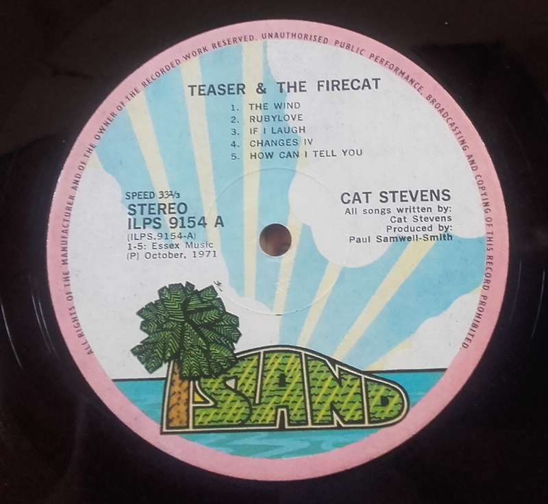 LP Vinyl - Cat Stevens - Teaser And The Firecat - Near Mint