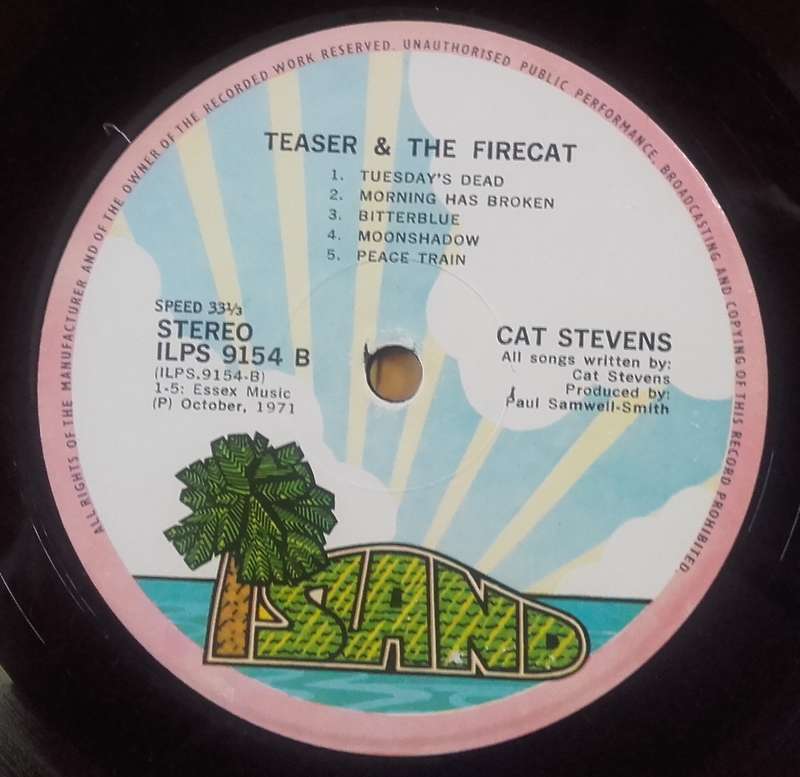 LP Vinyl - Cat Stevens - Teaser And The Firecat - Near Mint