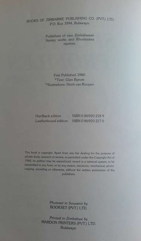 Book - Rhodesian Sports Profiles - 1907-1979.