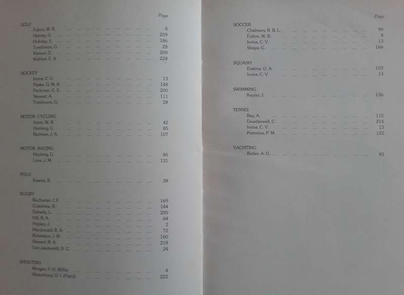 Book - Rhodesian Sports Profiles - 1907-1979.