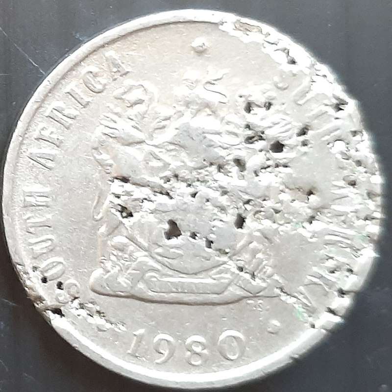 Coin - RSA - 10 Cent - 1989 - Error/Damage