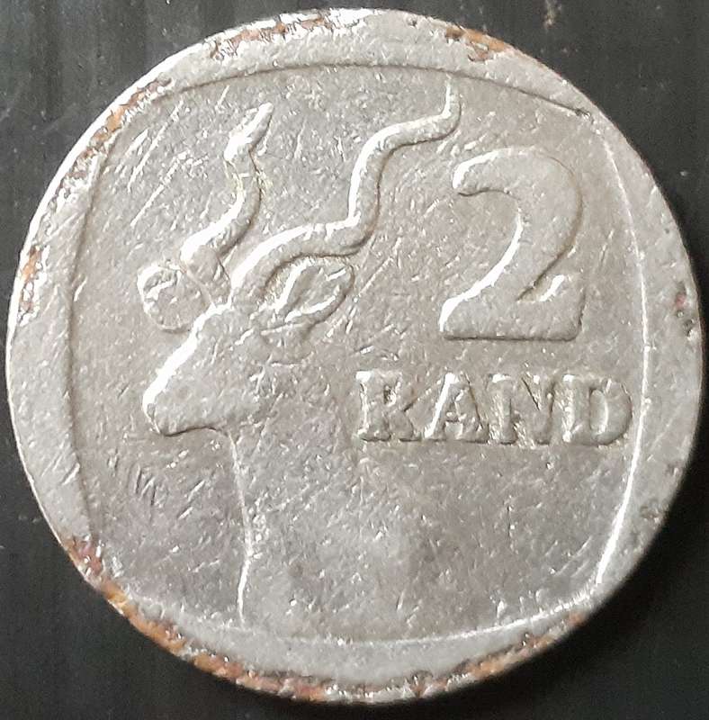 Coin - RSA - R2 - 1989 - Error/Damage