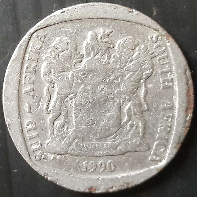 Coin - RSA - R2 - 1989 - Error/Damage
