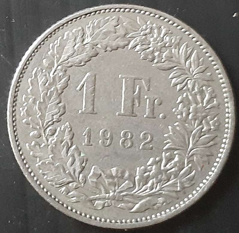Coin - Swiss - 1 Franc - 1982