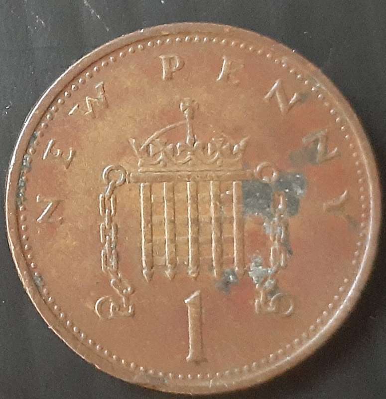 Coin - UK - 2 x New Penny - 1971 - used