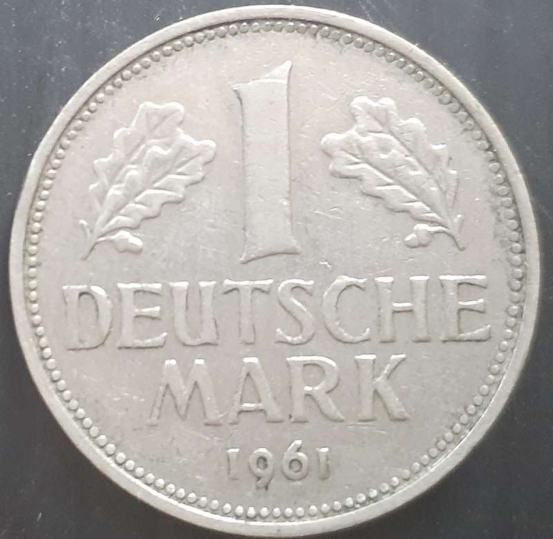 Coin - Germany - 1 Mark - 1961F