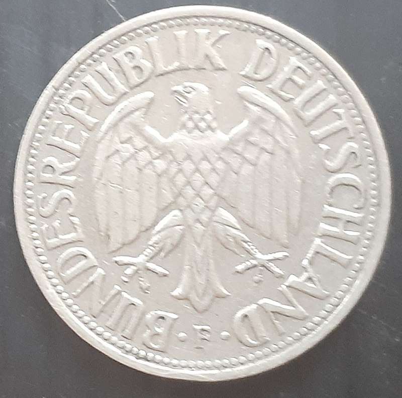 Coin - Germany - 1 Mark - 1961F