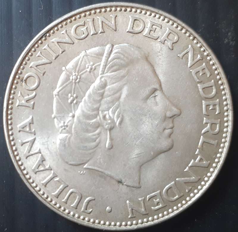 Coin - Netherlands - 2.5 Gulden - 1964 - silver