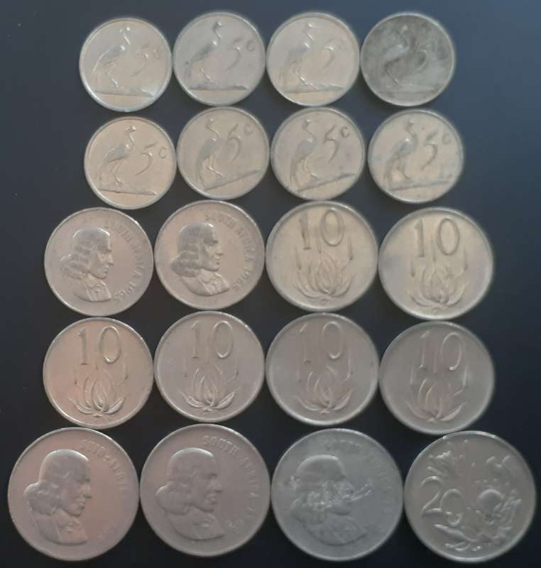 Coin - RSA - 5c, 10c, 20c x 20
