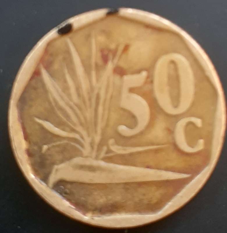 Coin - RSa - 50c - 1995 - error