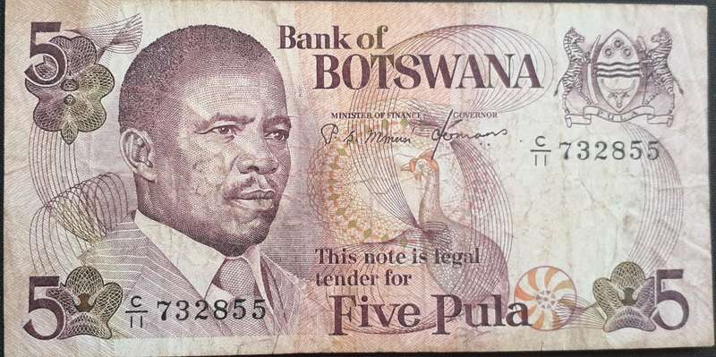 Banknote - Botswana - 5 Pula - Used