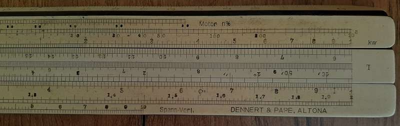 Sliding Rule - Dennert + Pape - Spain - vintage