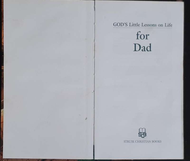 Bible/Book - God's Little Lessons For Dad - 2000