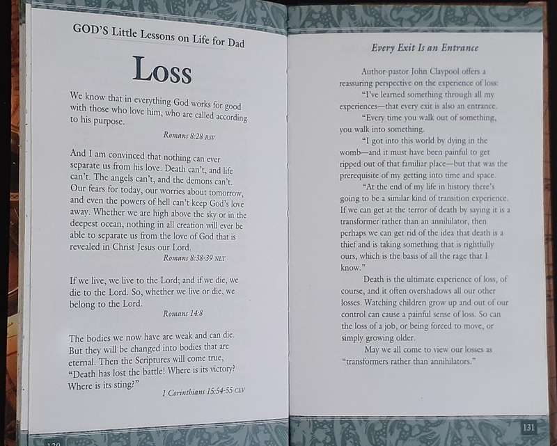 Bible/Book - God's Little Lessons For Dad - 2000
