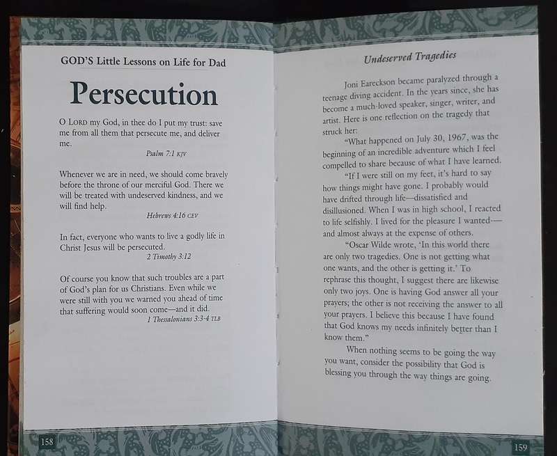 Bible/Book - God's Little Lessons For Dad - 2000