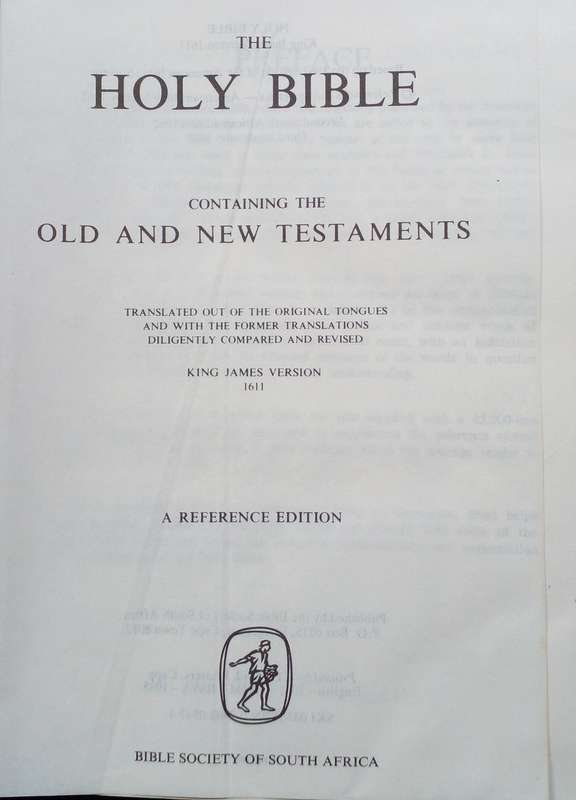 Bible - The Holy Bible - KJV - Reference - 1985