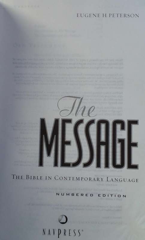 Bible - The Message - SC - Numbered Edtion - 2005