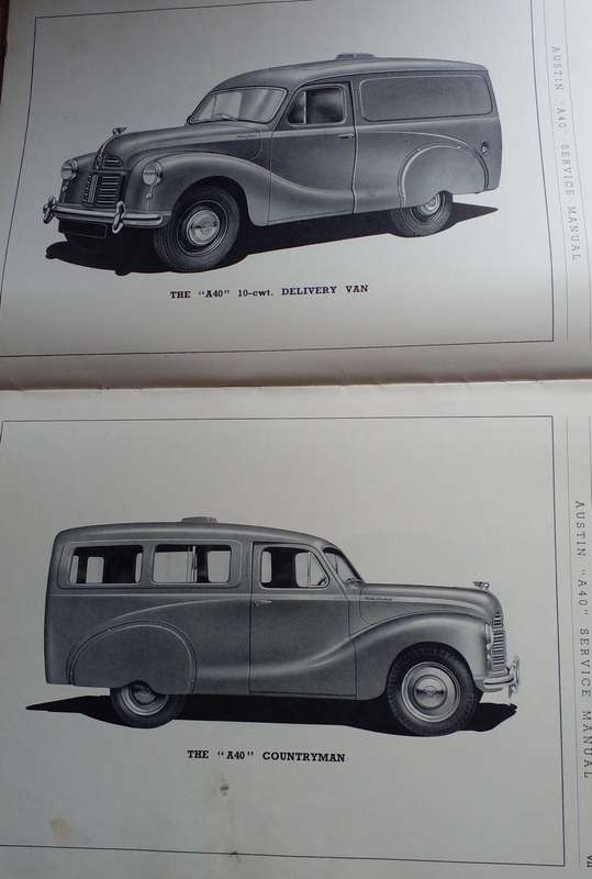 Book - Austin A40 Service Manual - 1952