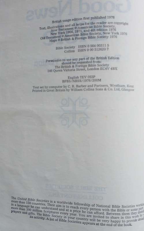Bible - Good News Edition - 1976 - 1st ed.