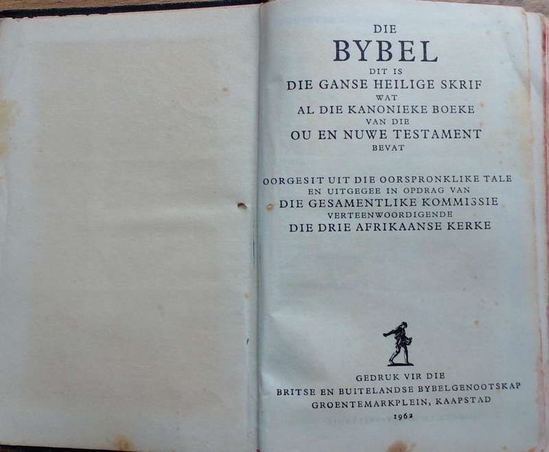 Bible - Die Bybel - 1962 - Pocket