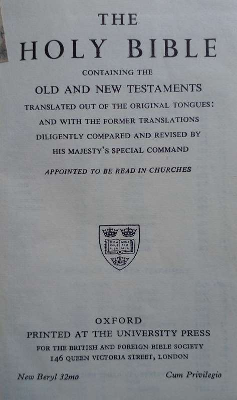 Bible - The Holy Bible - Oxford - 1946-58 - Pocket