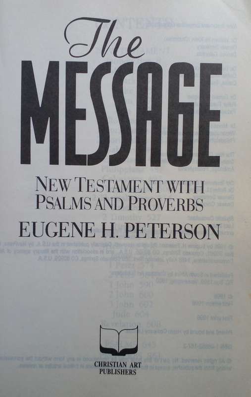 Bible - The Message - 1996 - 1st ed