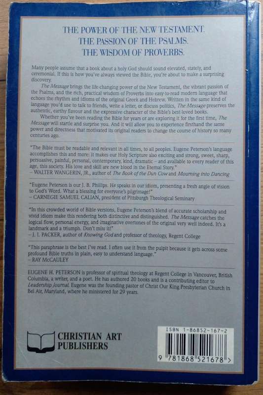 Bible - The Message - 1996 - 1st ed