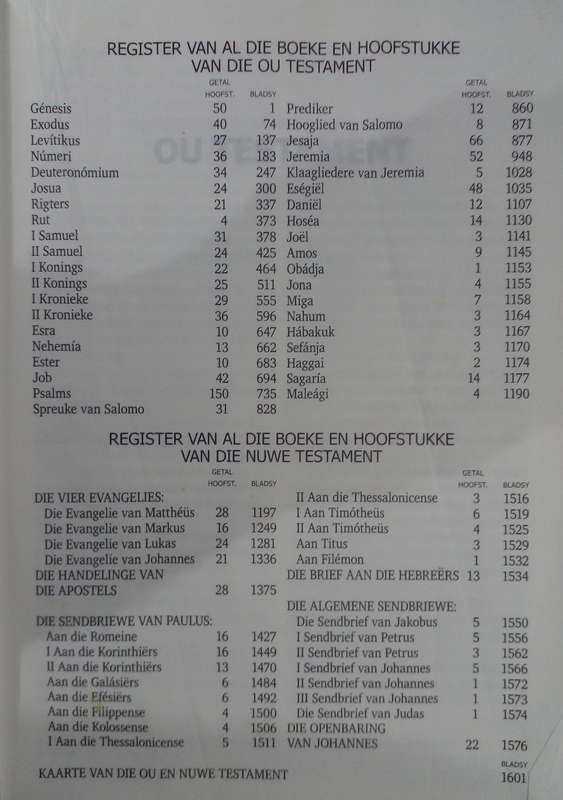 Bible - Die Bybel - 1933/53/2009 - Vertaling -  Naslaan