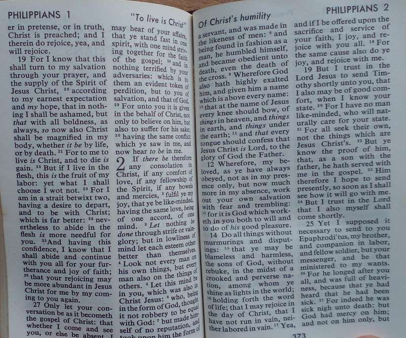 Bible - The New Testament - KJV - Pocket - Wooden Panels - 1978