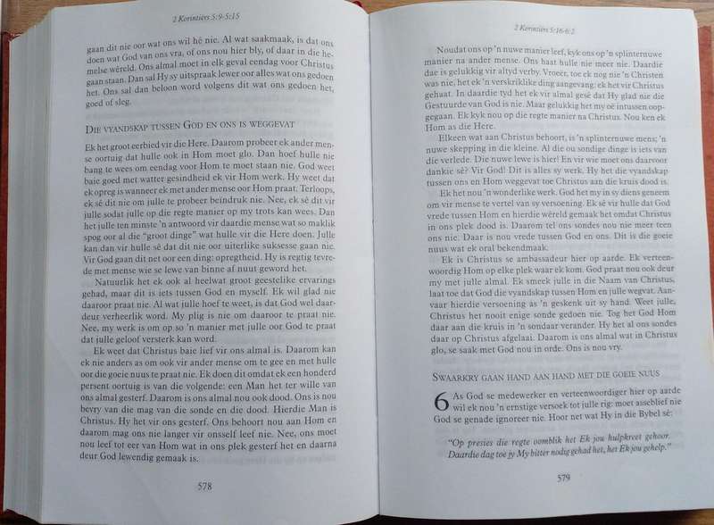 Bible - Die Boodskap - Met Psalms En Spreuke - 1997