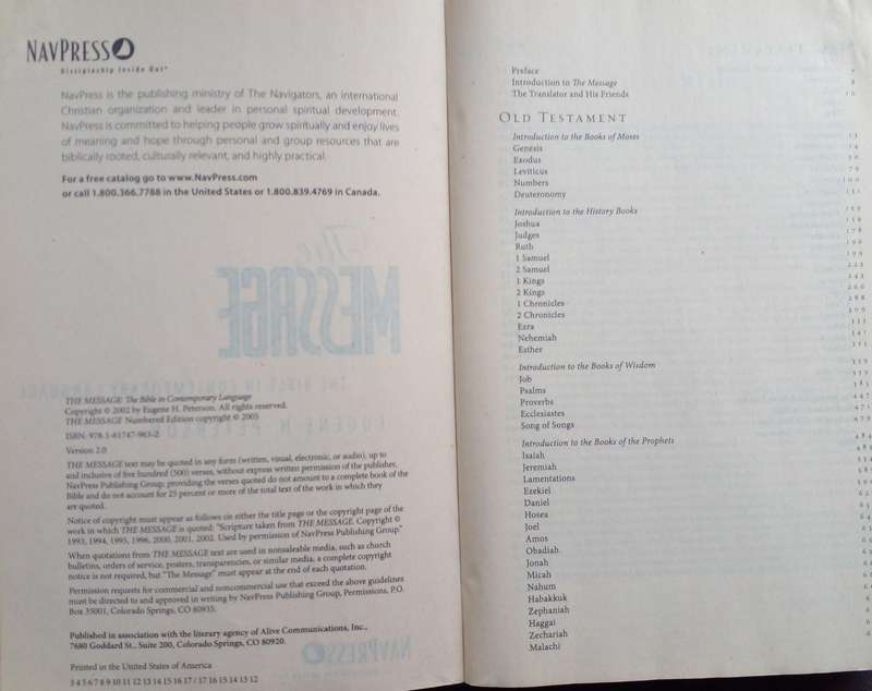 Bible The Message - International - 2005