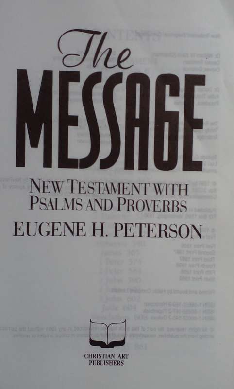 Bible - The Message - 1999 - SC