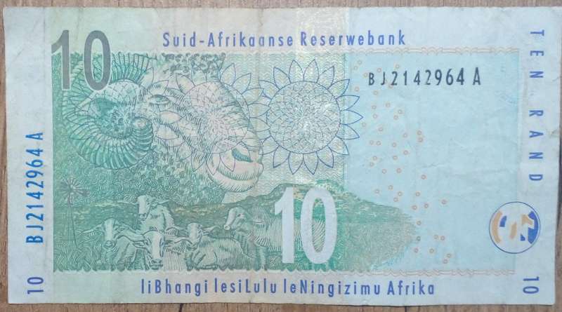 Banknote - RSA - 10 Rand - Used